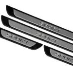 For Vw T-Roc 2017 + Chrome Door Sill Trim Plate Covers Scratch Guard 4 Pcs