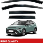 Chrome Car Wind Deflector Set for Hyundai Bayon 2021 Onwards – Rain Guard 4 pcs