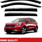 Chrome Car Wind Deflector Set for Kia Niro 2016-2021 – Rain Guard 4 pcs