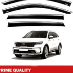 Chrome Car Wind Deflector Set for Kia Sorento 2020 Onwards – Rain Guard 4 pcs