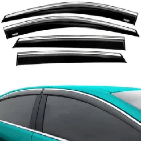 Chrome Car Wind Deflector Set for Mg Zs 2017 Onwards – Rain Guard 4 pcs