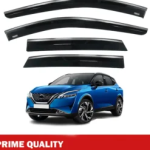 Chrome Car Wind Deflector Set for Nıssan Qashqai 2023 Onwards – Rain Guard 4 pcs