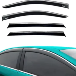 Chrome Car Wind Deflector Set for Peugeot 5008 2018 Onwards – Rain Guard 4 pcs