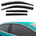 Chrome Car Wind Deflector Set for Skoda Karoq 2018 Onwards – Rain Guard 4 pcs