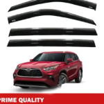 Chrome Car Wind Deflector Set for Toyota Highlander 2021 Onwards Rain Guard 4X
