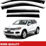 Chrome Car Wind Deflector Set for Vw Touareg 2011-2018 – Rain Guard 4 pcs