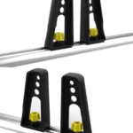Roof Bar Ladder Rack – Set of 4 Adjustable Load Stops for Secure Transport, Compatible with All T-Track Roof Rack Cross Bars