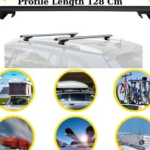 Roof Rack Cross Bars Compatible with Volkswagen Caddy 2003-2015, Fits Raised Roof Rails with Gap to Car Roof, Ideal Rail Carrier for Roof Tents, 4-Piece Silver