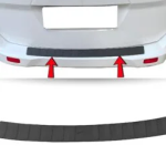 Rear Bumper Protector Guard for Skoda Superb ABS Plastic 900X80MM