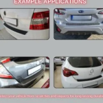 Rear Bumper Protector Guard for VW Caddy 2015 + ABS Plastic 900X80MM