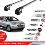 Axenture Lockable Roof Bars fit Raised Rails For Hyundai Tucson (LM) 2010-2015