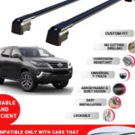 Axenture Lockable Roof Bars For Toyota Fortuner 2015-2023