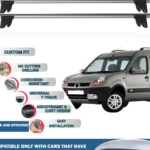 Car Roof Rack Cross Bars for Renault Kangoo 2004-2008 Kayak Roof Rack 4 Pcs Grey