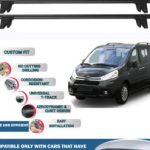 Car Roof Rack Cross Bars for Citroen Jumpy 2006-2016 Kayak Roof Rack 4 Pcs Black