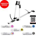 Universal lockable car bike rack Roof-Mounted Bike Carrier for 1 Bicycle silver