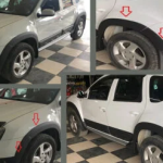 For Dacia Duster 2010-2017 ABS Fender & Door Moulding Body Kit Off-Road Model 12 Pcs