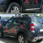 For Dacia Duster 2010-2017 ABS Fender & Door Moulding Body Kit Off-Road Model 12 Pcs