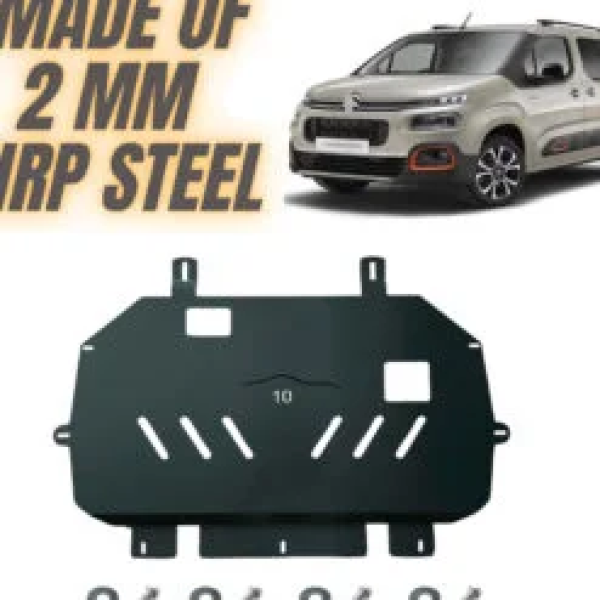 Steel Under Engine Cover for Citroen Berlingo 2020 Onwards: Skid Plate Undertray