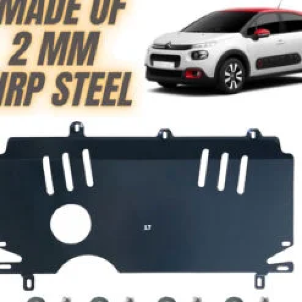 Steel Under Engine Cover for Citroen C3 -Diesel Automatic- 2017-2024 Undertray