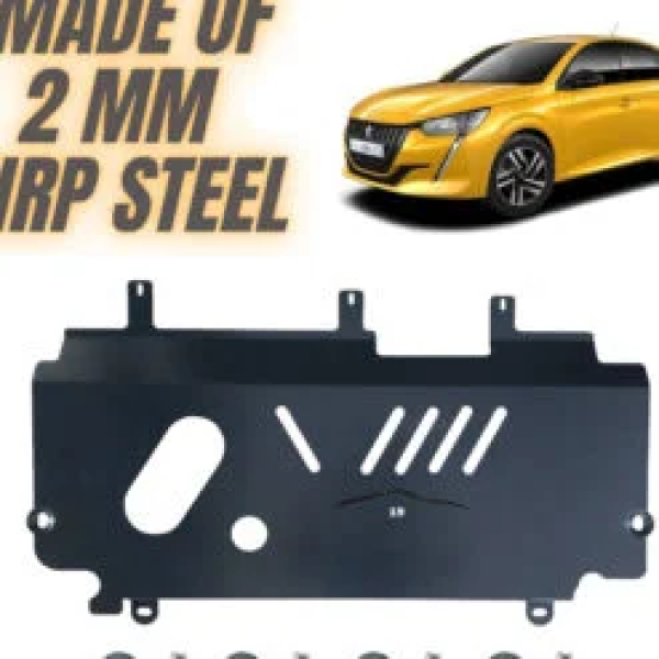 Steel Under Engine Cover for Peugeot 208 2020-2024: Skid Plate Undertray