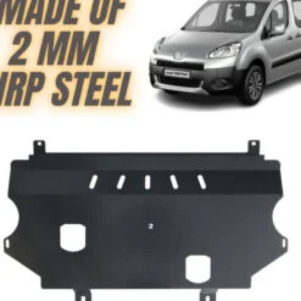 Steel Under Engine Cover for Peugeot PartnerTepee 2008-2020 Skid Plate Undertray