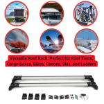 2X Car Roof Bars for Audi Q7 2016-2025 Lockable Roof Rack Cross Bars Grey