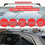 2X Car Roof Bars for Audi Q7 2016-2025 Lockable Roof Rack Cross Bars Grey