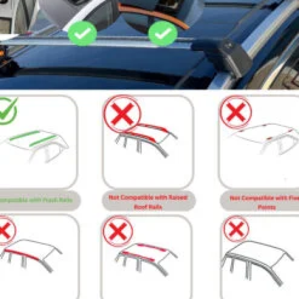 Axenture Lockable Roof Bars For Hyundai Bayon 2021-Onwards