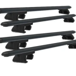 Roof Rack Cross Bars Compatible with Citroen Berlingo 2008-2018, Fits Raised Roof Rails with Gap to Car Roof, Ideal Rail Carrier for Roof Tents, 4-Piece Black