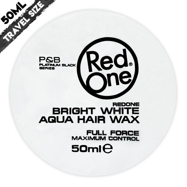 Redone Aqua Hair Wax Bright White 50ml | Travel Size | Peach Scent | Strong Holding Effect | Men and Women Hair Wax